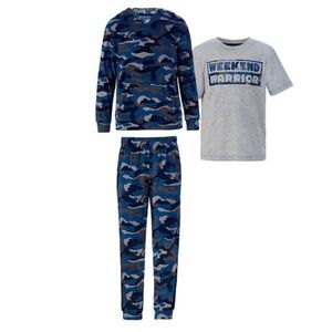 Saint Eve Youth 3-piece PJ Set, Blue